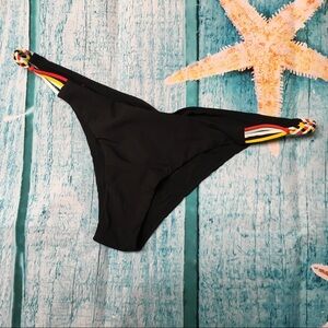 Red Carter braid trim sides bikini bottom 💋